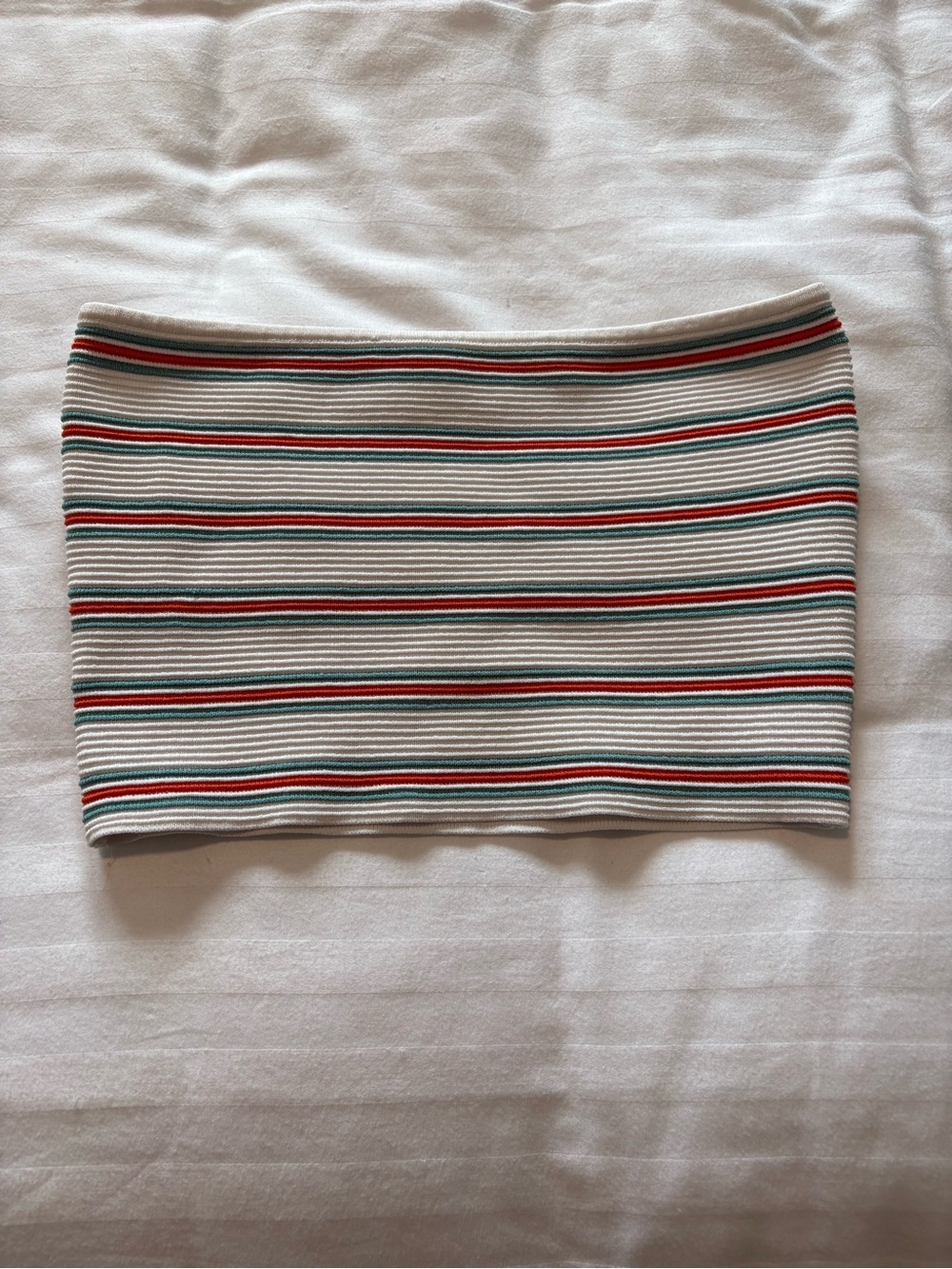 Striped Knit Tube Top Bandeau Size Small Festival Beach Going Out Outfit